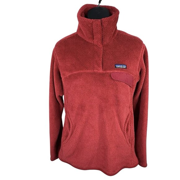 Patagonia Re-Tool Snap-T Fleece Pullover Polartec Thermal Red Women’s S GORPCORE - Picture 1 of 10